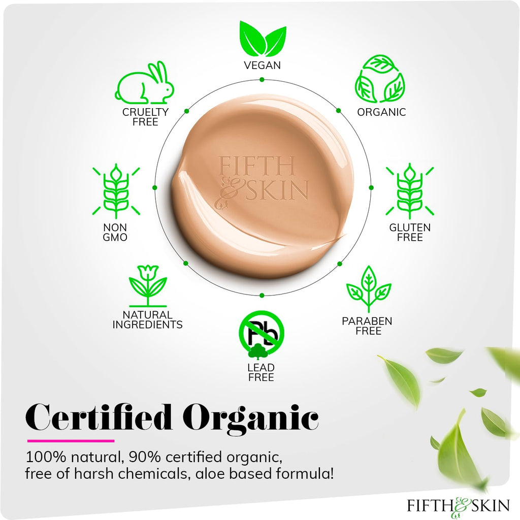 Fifth & Skin Better’n Ur Skin Foundation – Soft Beige | Buildable Coverage, Natural, Vegan, Gluten-Free