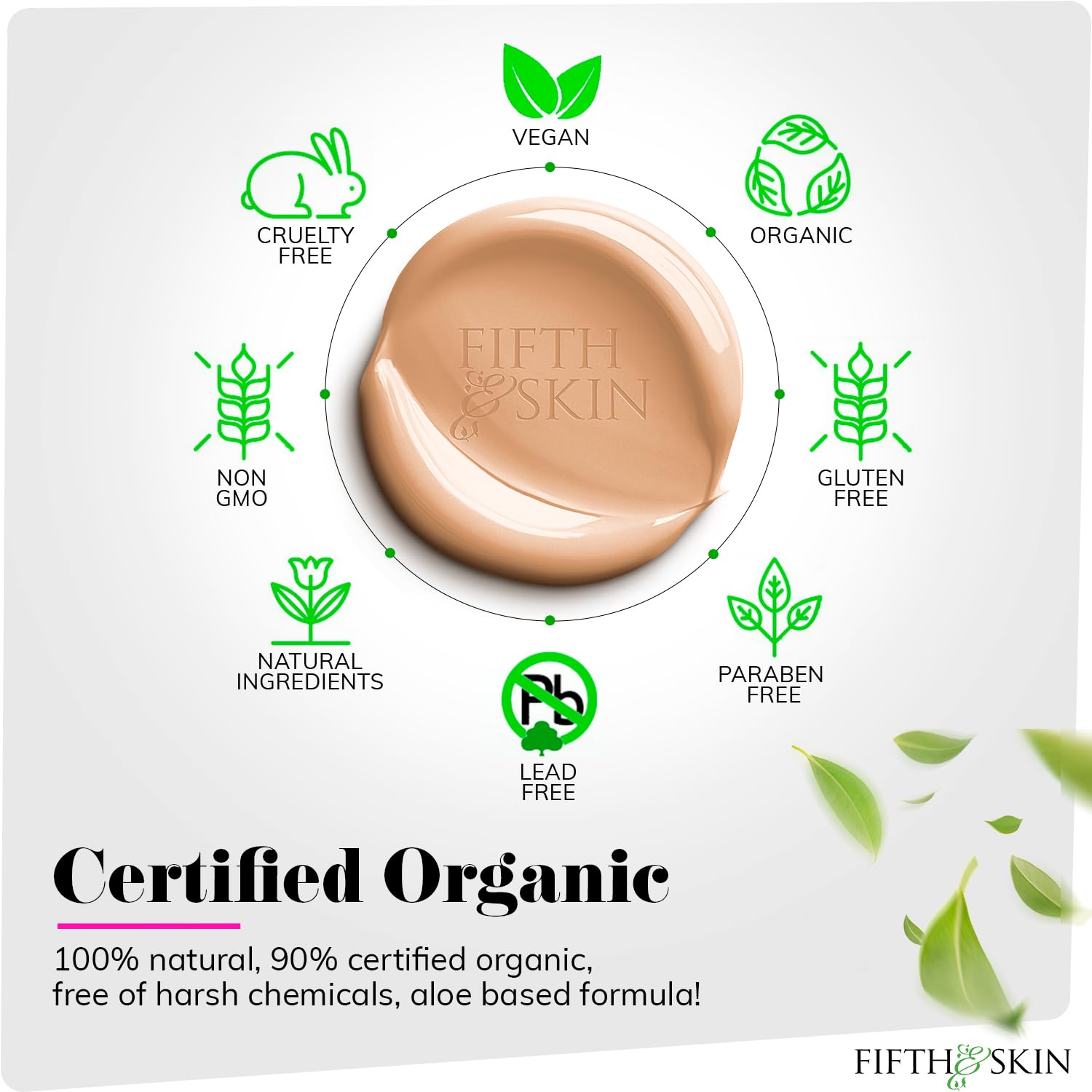 Fifth & Skin Better’n Ur Skin Foundation – Soft Beige | Buildable Coverage, Natural, Vegan, Gluten-Free