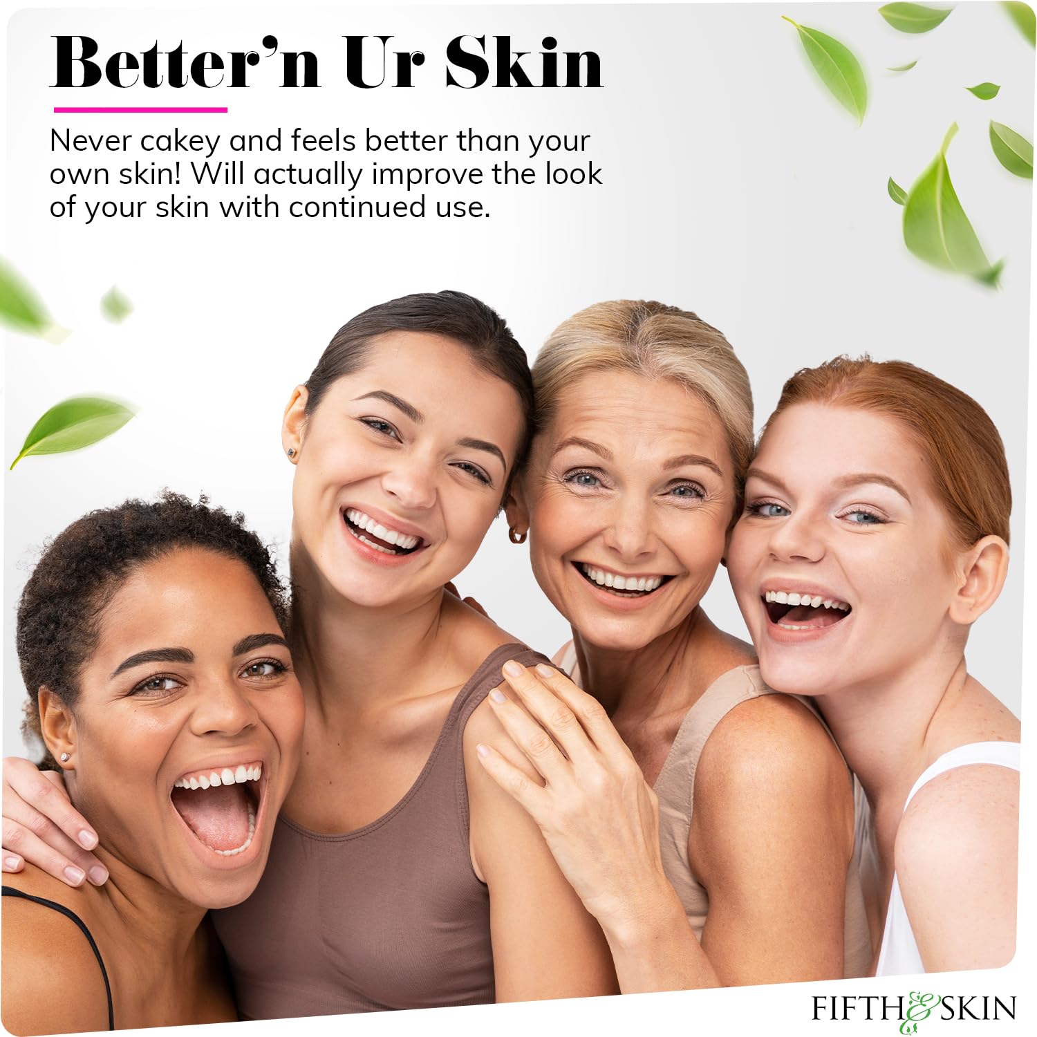 Fifth & Skin Better’n Ur Skin Foundation Honey Tan – Buildable, Natural, Vegan & Palm-Free