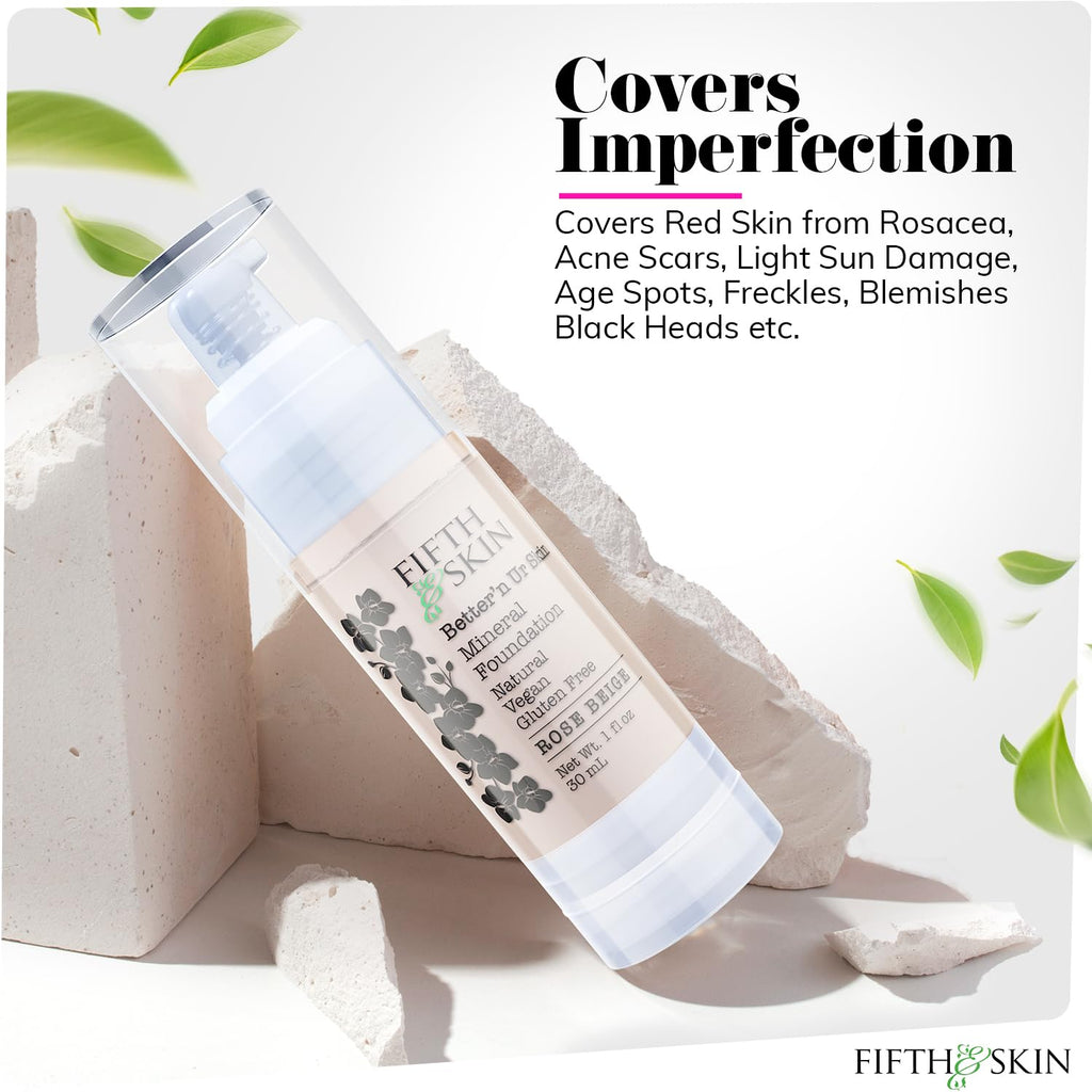 Fifth & Skin Better’n Ur Skin Foundation Porcelain – Buildable, Natural, Vegan, Palm-Free