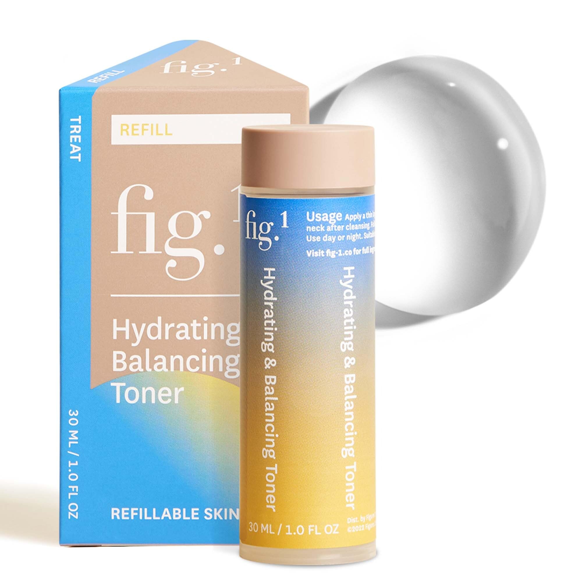 Fig.1 Hydrating & Balancing Toner Refill – Gentle, Hydrating Toner for Sensitive Skin (30 ml)