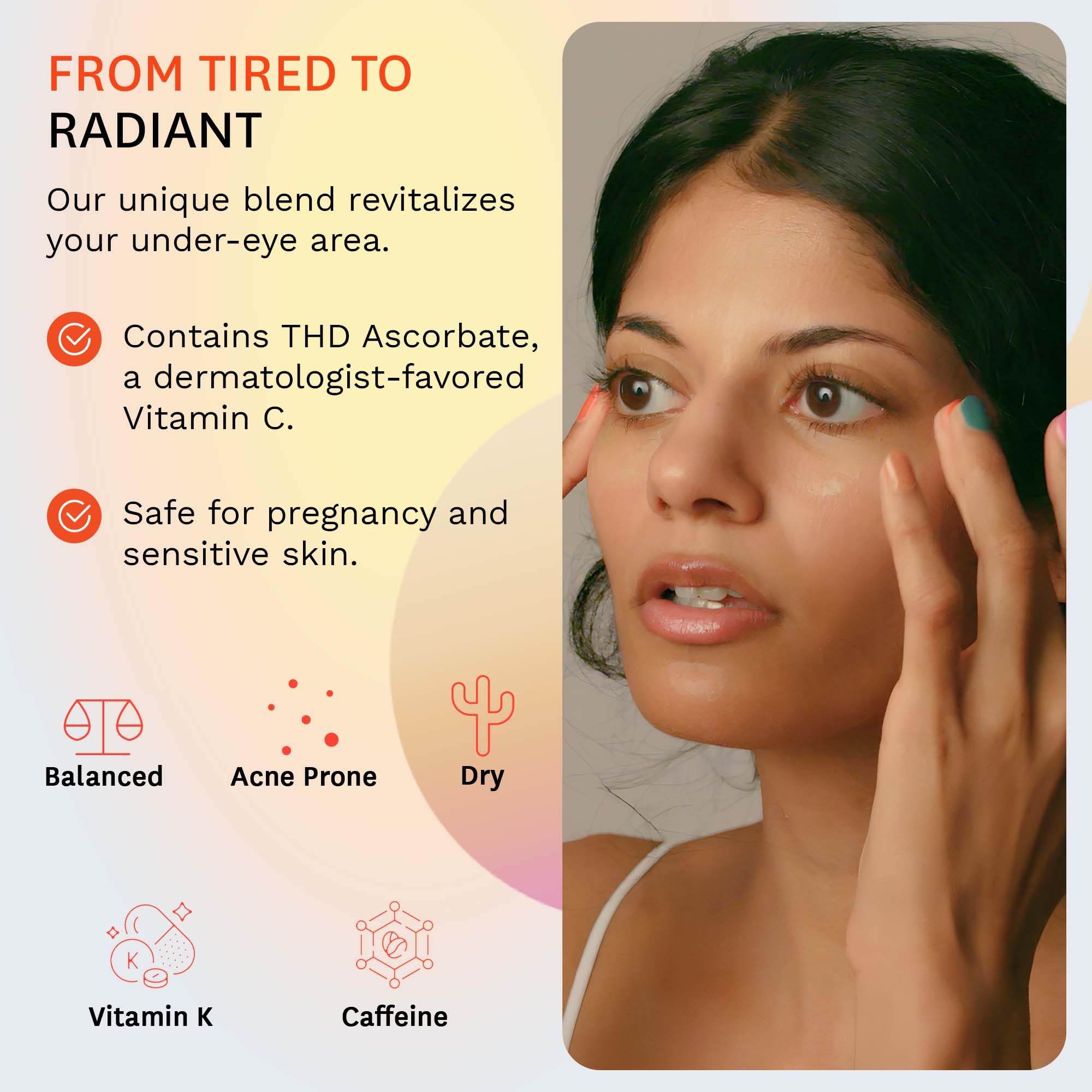 Fig.1 Vitamin C Eye Cream for Dark Circles — Anti-Aging Under Eye Moisturizer