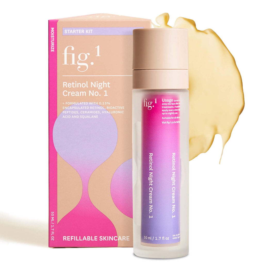 Fig.1 Retinol Night Cream | Hydrating Night Moisturizer with Squalane for Sensitive Skin | Dermatologist Tested
