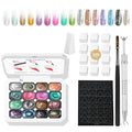 Finger Secret 16-Color Ombre Gel Nail Polish Kit | Gradient Blooming Gel Nails