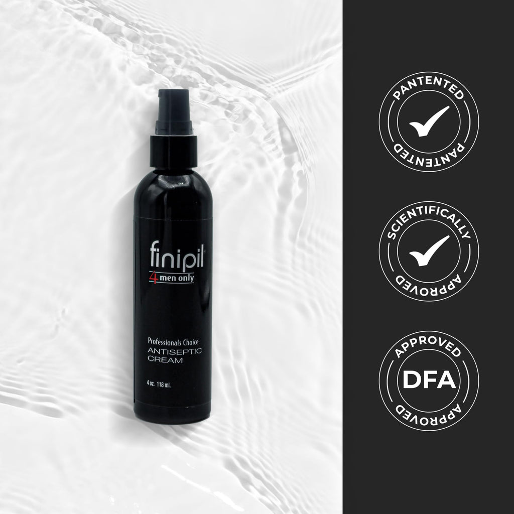 finipil Cream for Ingrown Hairs – Men's After Shave, 4 oz, Clear