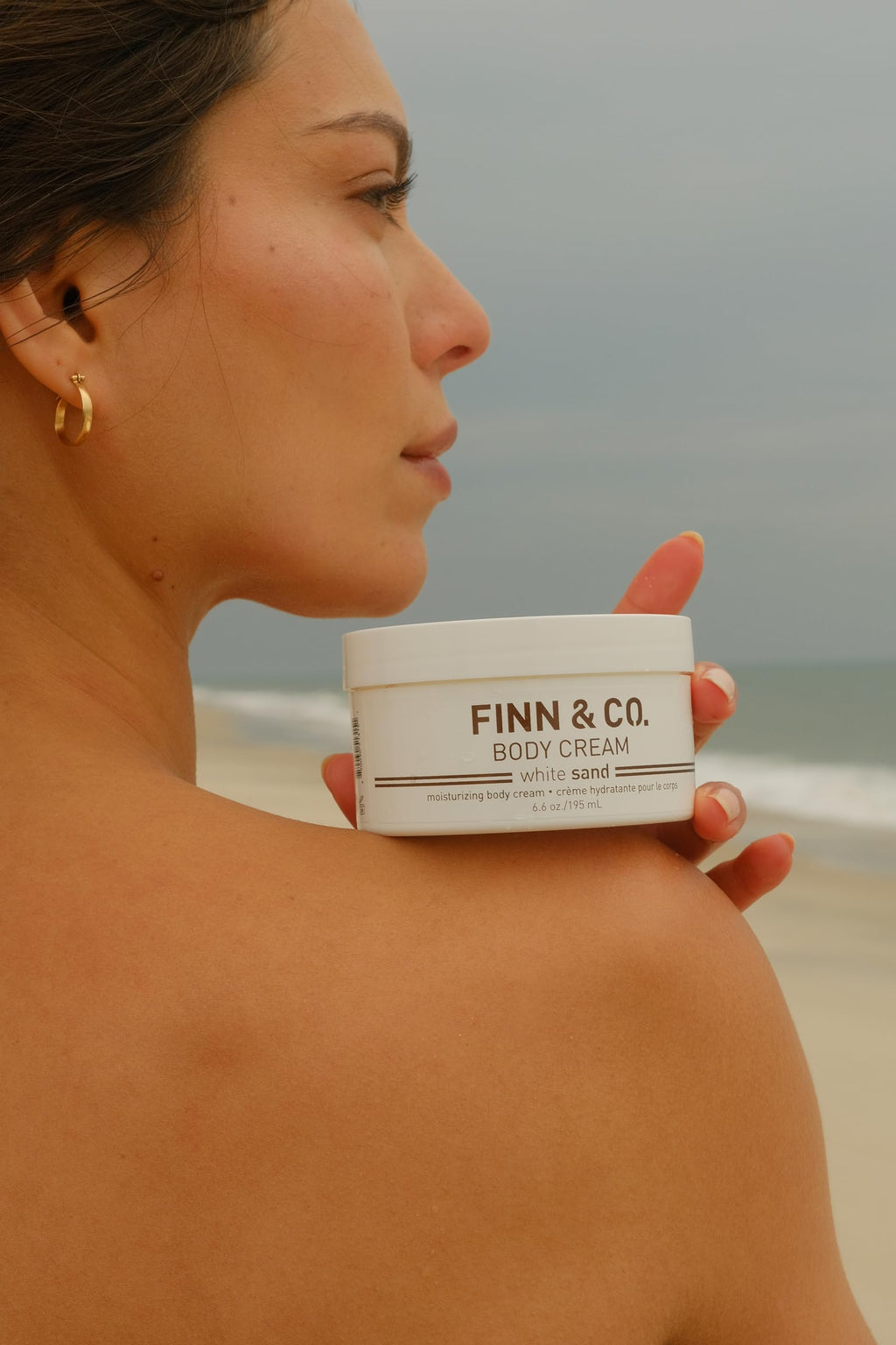 FINN & CO White Sand Body Cream – Hydrating Shea Butter Moisturizer with Vitamins A, C & E | Paraben Free, Cruelty Free, Beach Scent | 6.6 oz