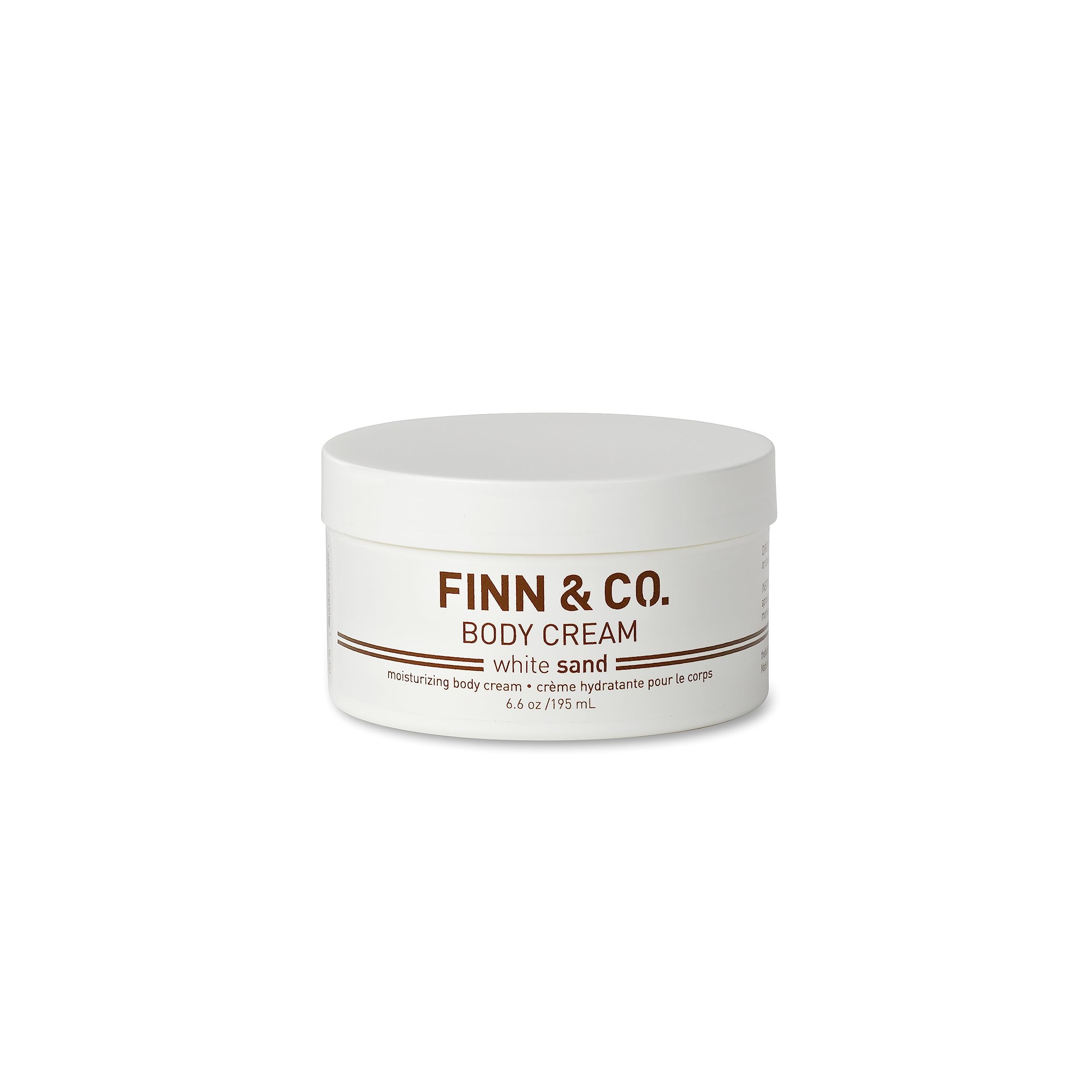 FINN & CO White Sand Body Cream – Hydrating Shea Butter Moisturizer with Vitamins A, C & E | Paraben Free, Cruelty Free, Beach Scent | 6.6 oz
