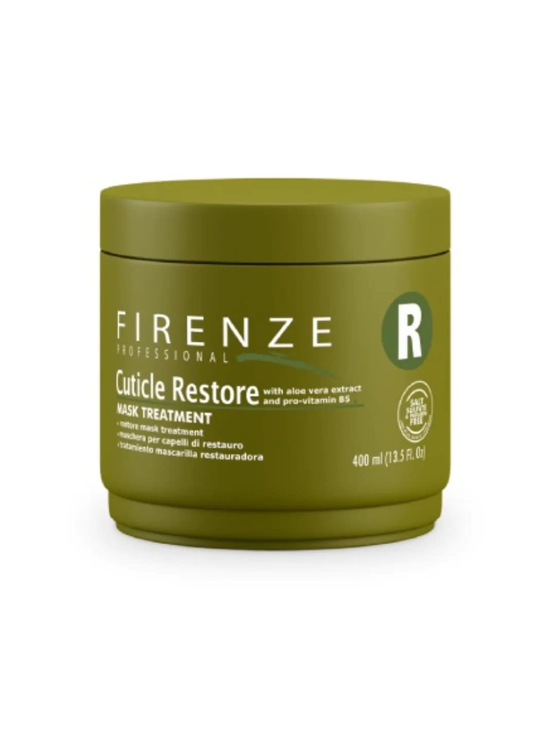 Firenze Professional Cuticle Restore Mask Treatment – Salt Sulfate Free, Paraben Free, 13.5 oz + Free Red Gift Bag