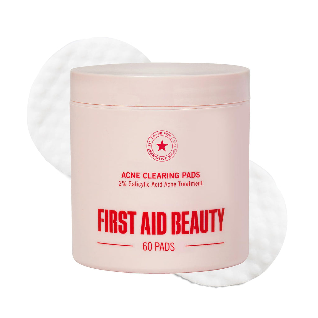 First Aid Beauty Acne Pads – 2% Salicylic Acid, Maximum Strength (60-ct)