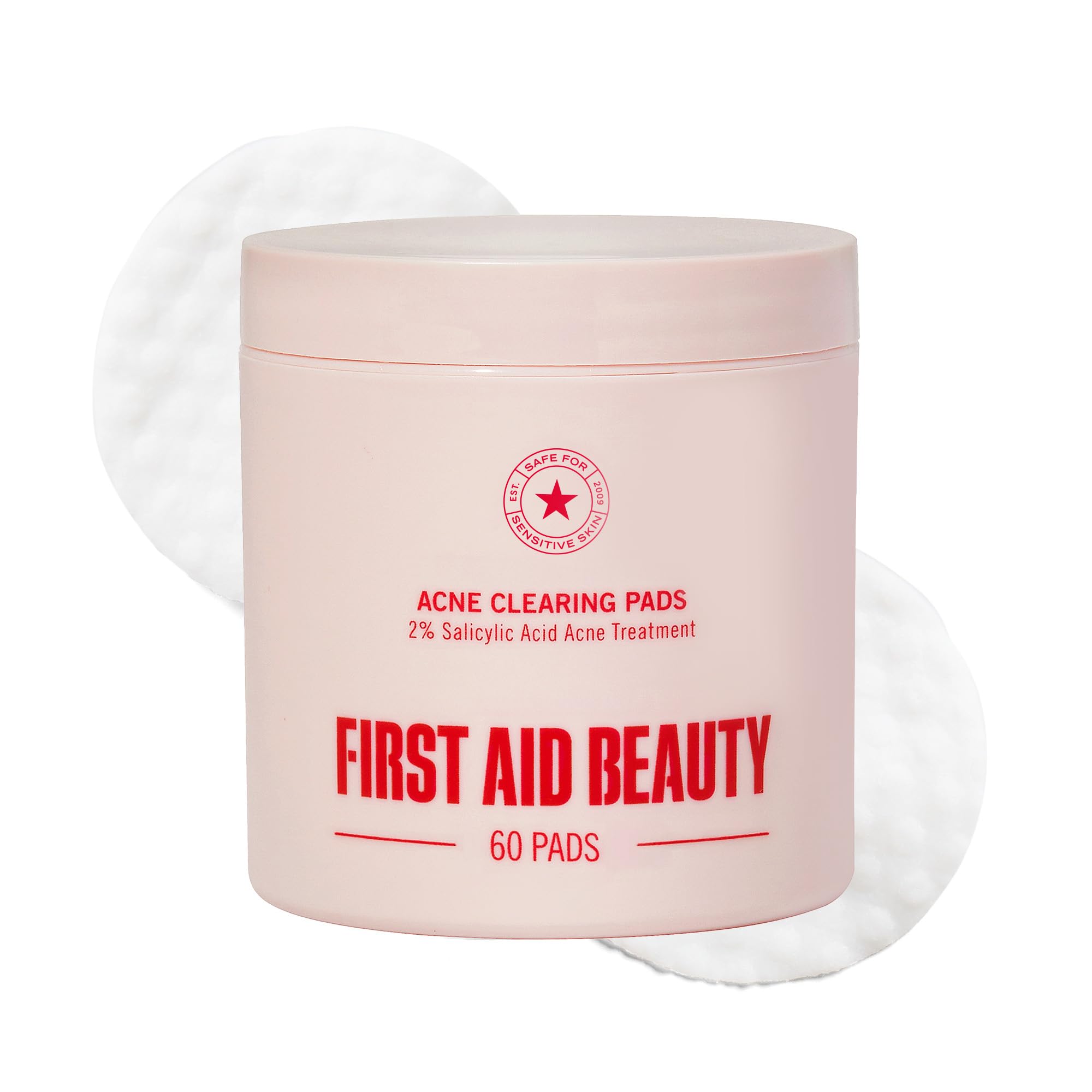 First Aid Beauty Acne Pads – 2% Salicylic Acid, Maximum Strength (60-ct)
