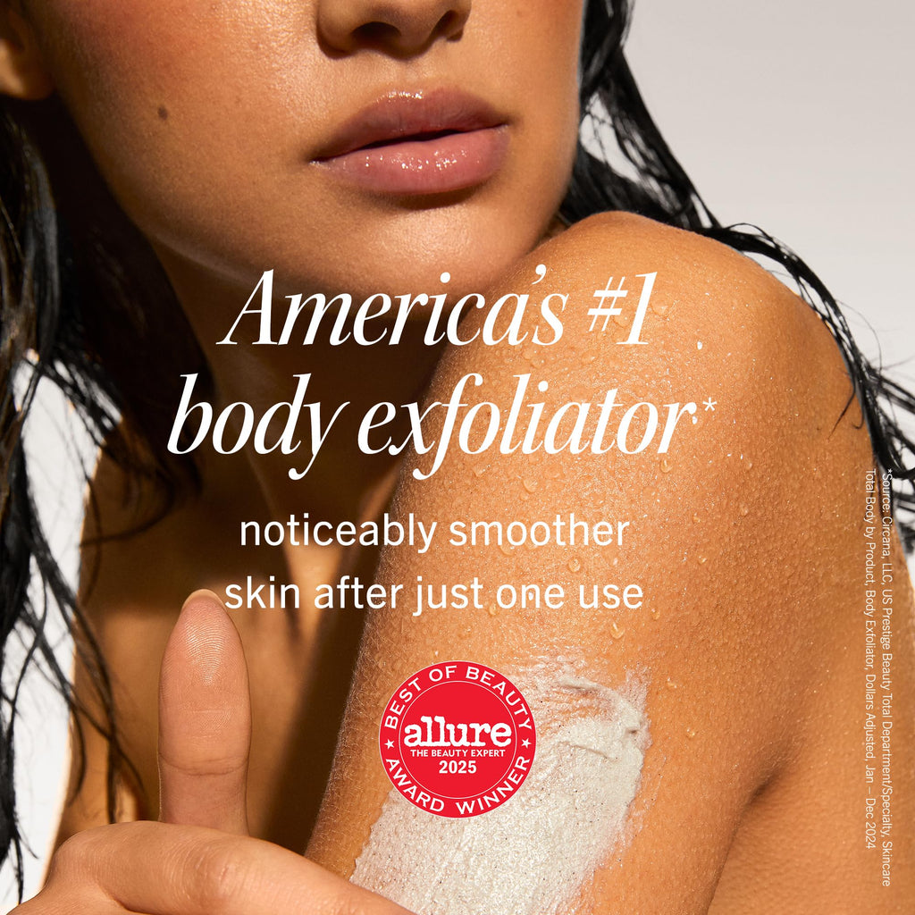 First Aid Beauty KP Bump Eraser Body Scrub — 10% AHA with Glycolic & Lactic Acids, 2 oz, 3 ct