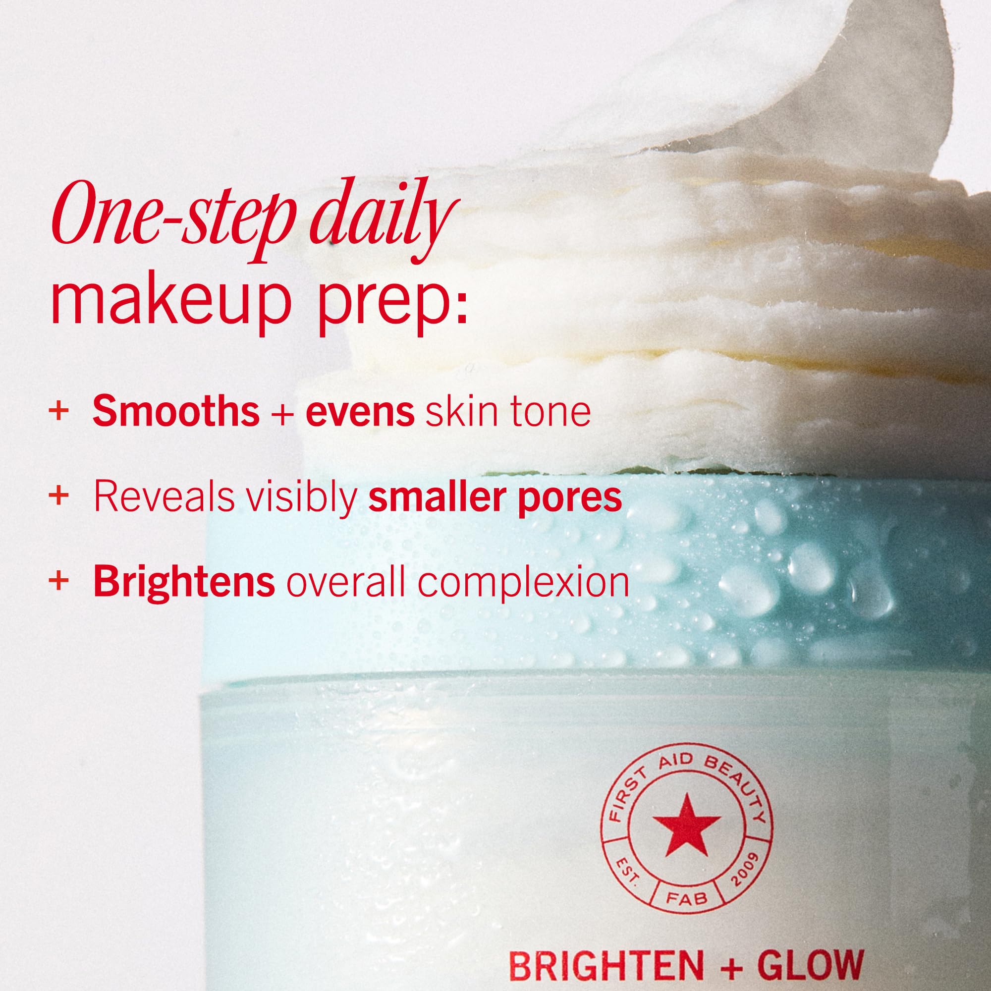 First Aid Beauty Facial Radiance Pads – Glycolic + Lactic Acids, Daily Exfoliating Pads, 90ct (Compostable)