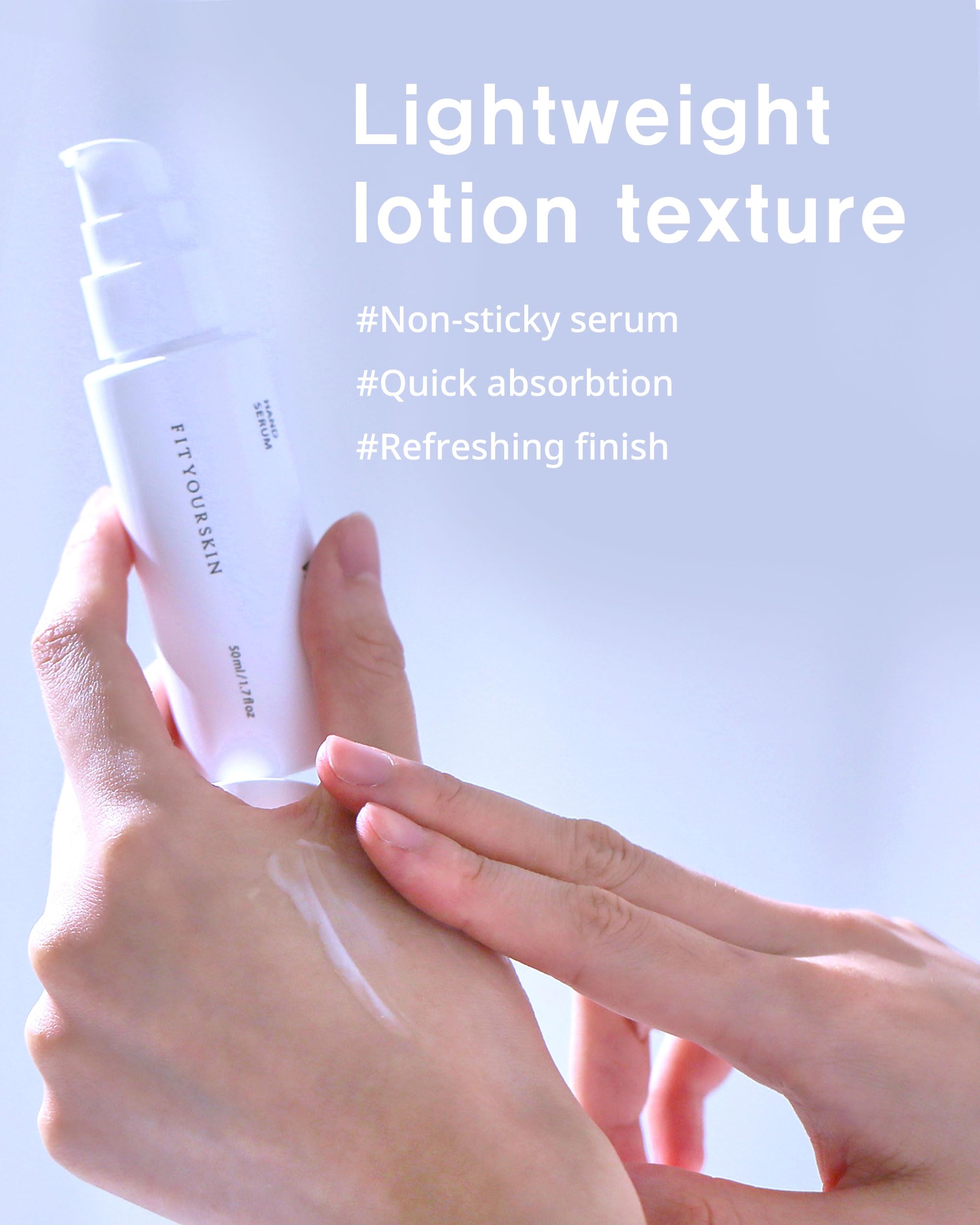 FIT YOUR SKIN Savon Hand Serum – Lightweight, Non-Greasy Hydration with Triple Hyaluronic Acid
