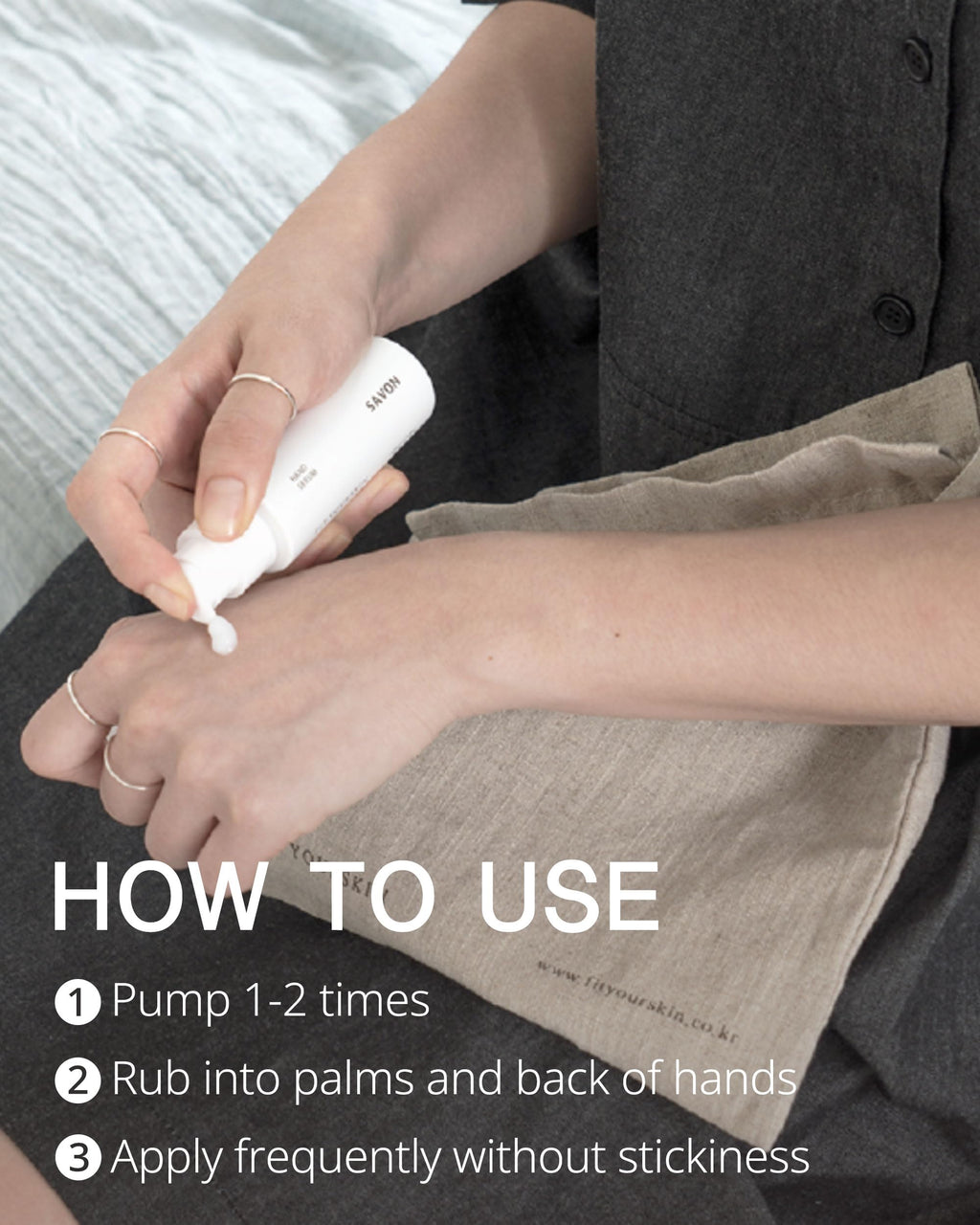 FIT YOUR SKIN Savon Hand Serum – Lightweight, Non-Greasy Hydration with Triple Hyaluronic Acid