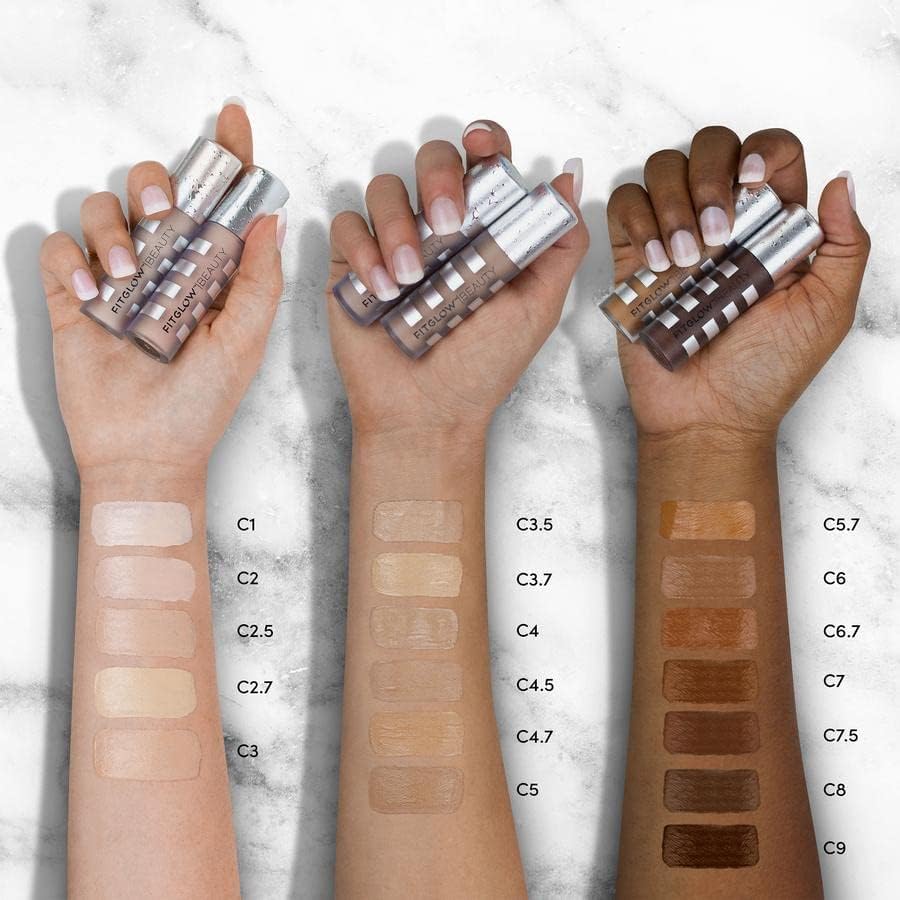 Fitglow Beauty Conceal+ | Vegan Full-Coverage Concealer with Vitamin K + Green Tea