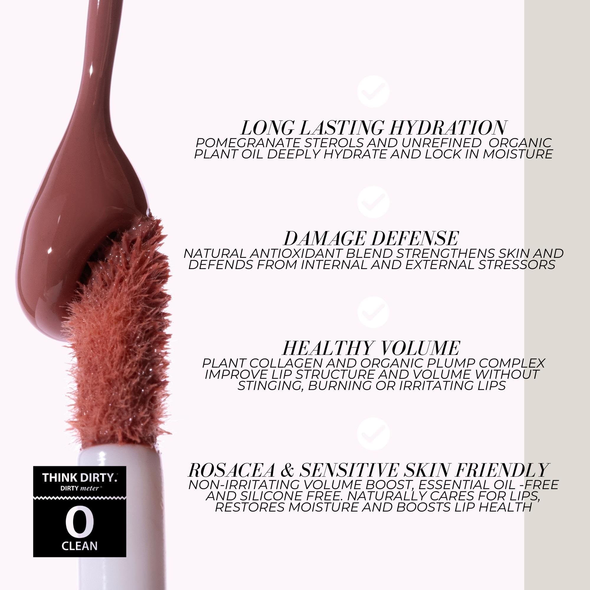FITGLOW Beauty Lip Colour Serum – Hydrating Lip Gloss with Collagen & Pomegranate Sterols | Buildable Color
