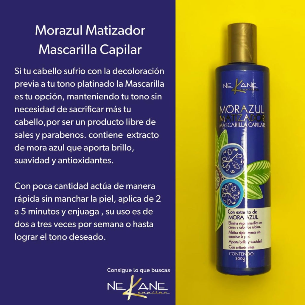 Five Brothers Nekane Azul Toning Shampoo & Hair Mask – Neutralizes Brassiness in Blonde Hair