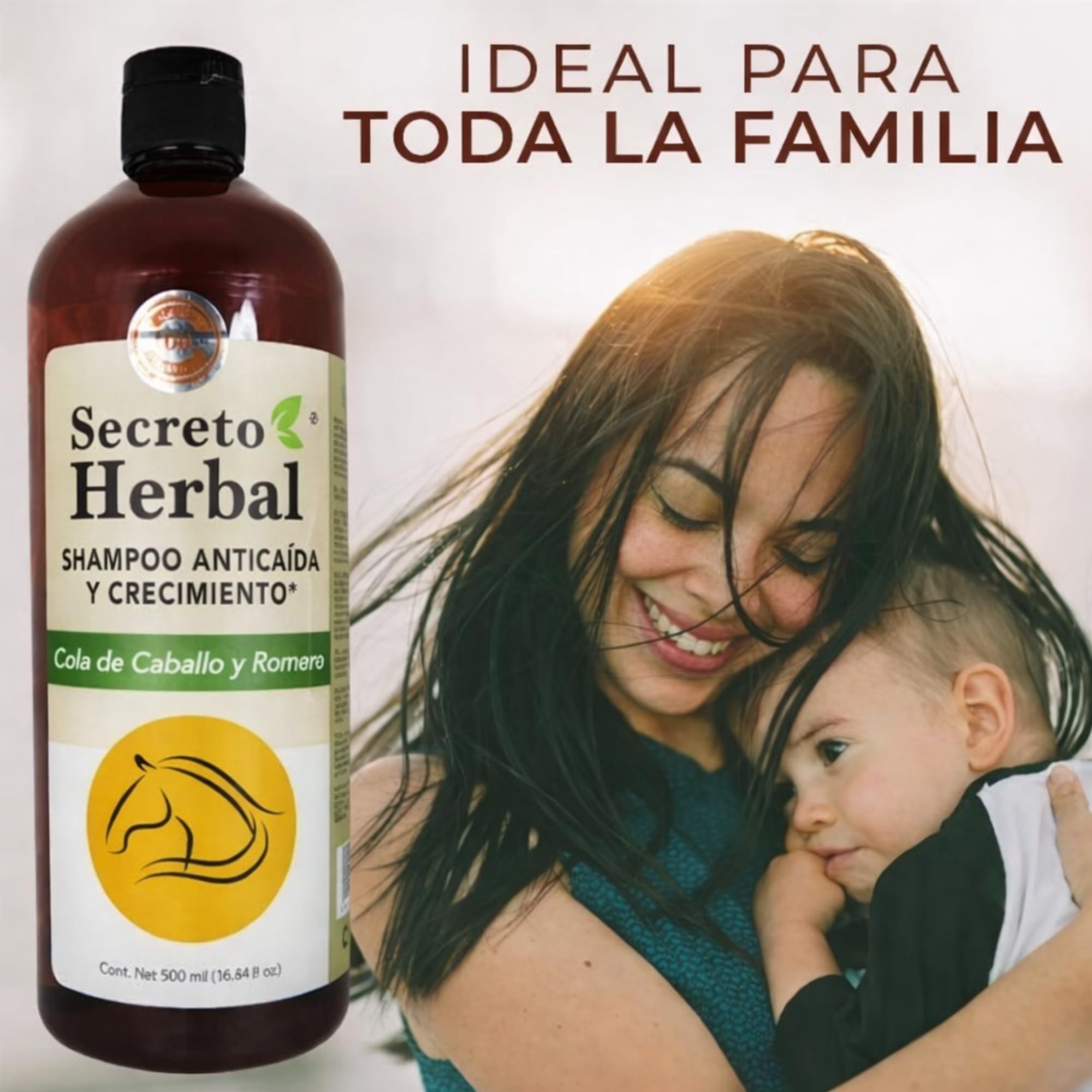 Five Brothers Products Secreto Herbal Hair Growth Shampoo – Horsetail & Rosemary, Revitalized Hair, 33.81 fl oz