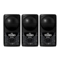 Five Brothers Stefano Black Men’s Deodorant Roll-On 3 Pack – Long-Lasting Protection, 1.69 fl oz Each