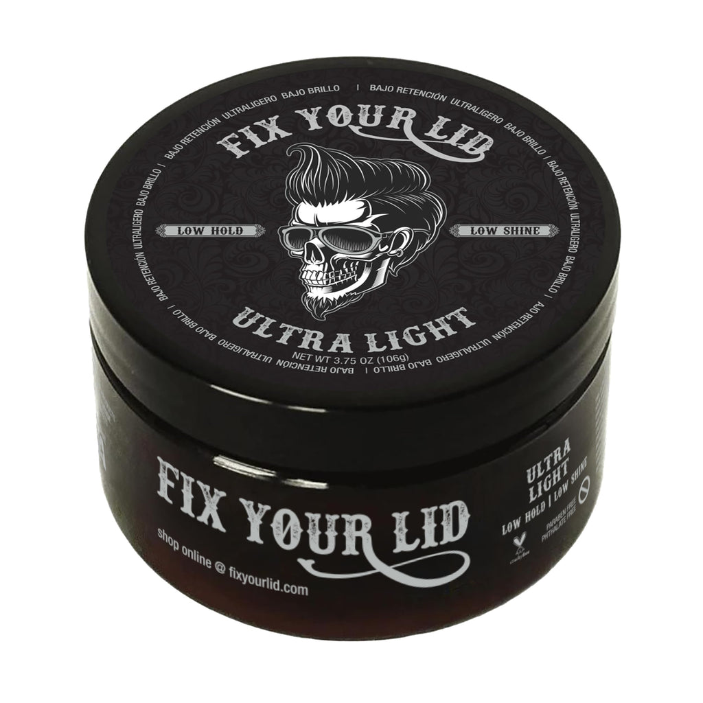 Fix Your Lid Ultra Light Pomade for Men – Water-Based, Low Hold & Low Shine, 3.75 oz