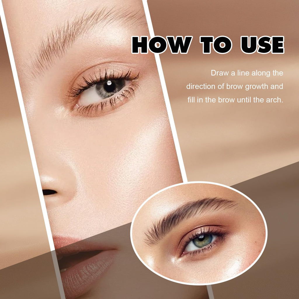 FIZYSKOE 3D Microblading Eyebrow Pencil – Waterproof Fine Tip Light Brown (2pc)