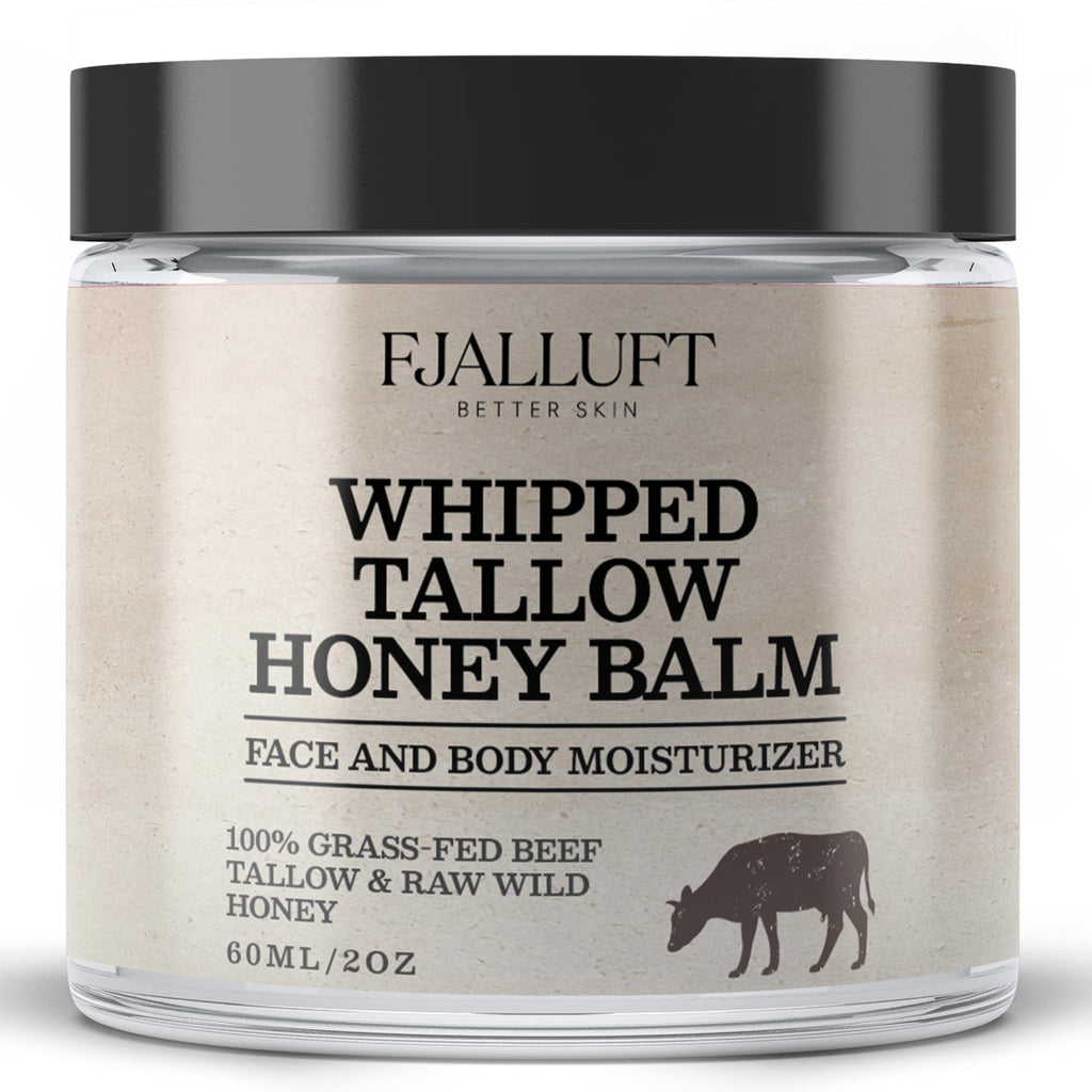 FJALLUFT Tallow Face Moisturizer for Women – Grass-Fed Beef Tallow, Manuka Honey & Olive Oil