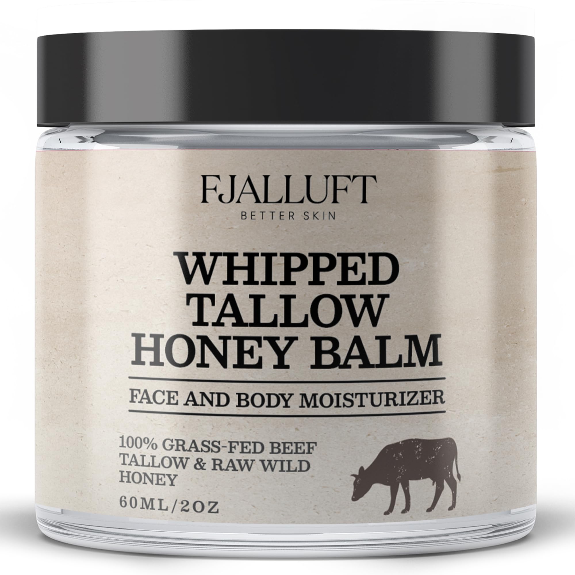 FJALLUFT Tallow Face Moisturizer for Women – Grass-Fed Beef Tallow, Manuka Honey & Olive Oil