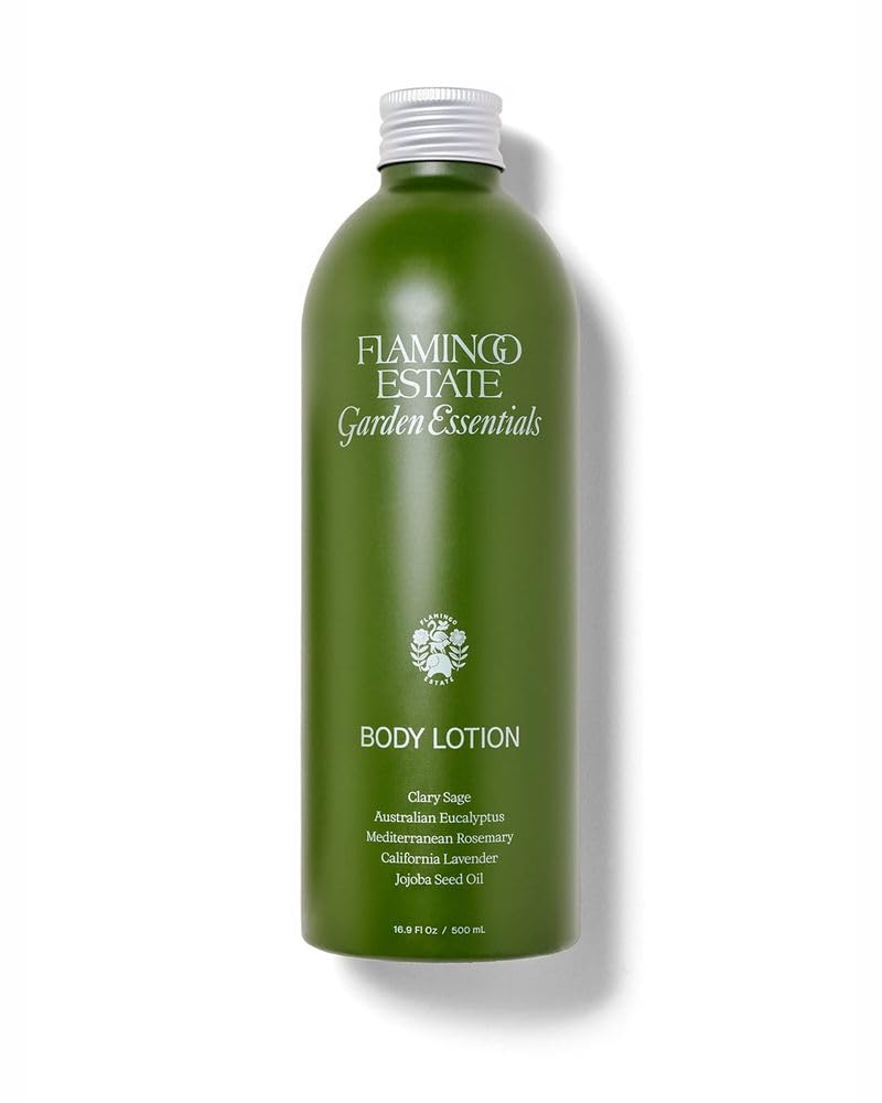 Flamingo Estate Clary Sage & Ionian Bergamot Body Lotion – Hydrating & Quick-Absorbing, 16.9 fl oz (500 mL)