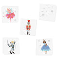 Flash Tattoos Nutcracker Variety Set – 25 Metallic Temporary Tattoos