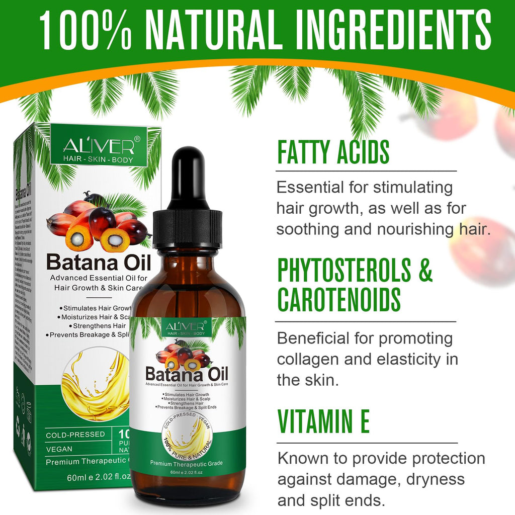 Flasture Batana Oil for Hair Growth – 100% Pure, 2.02 fl oz