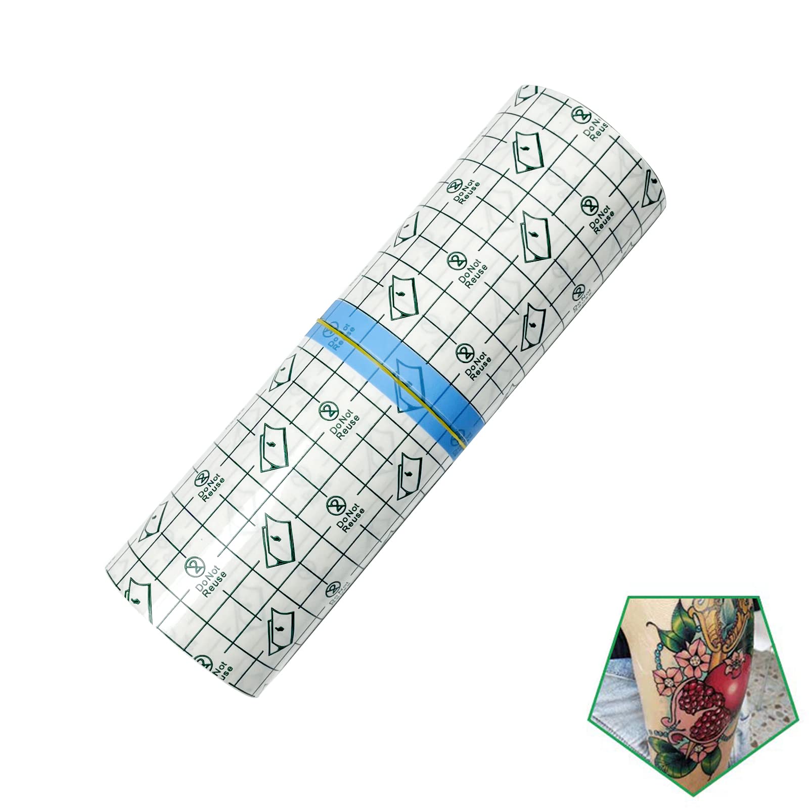 Flatoedu Tattoo Aftercare Bandage Roll 8x10 – Waterproof Transparent Film