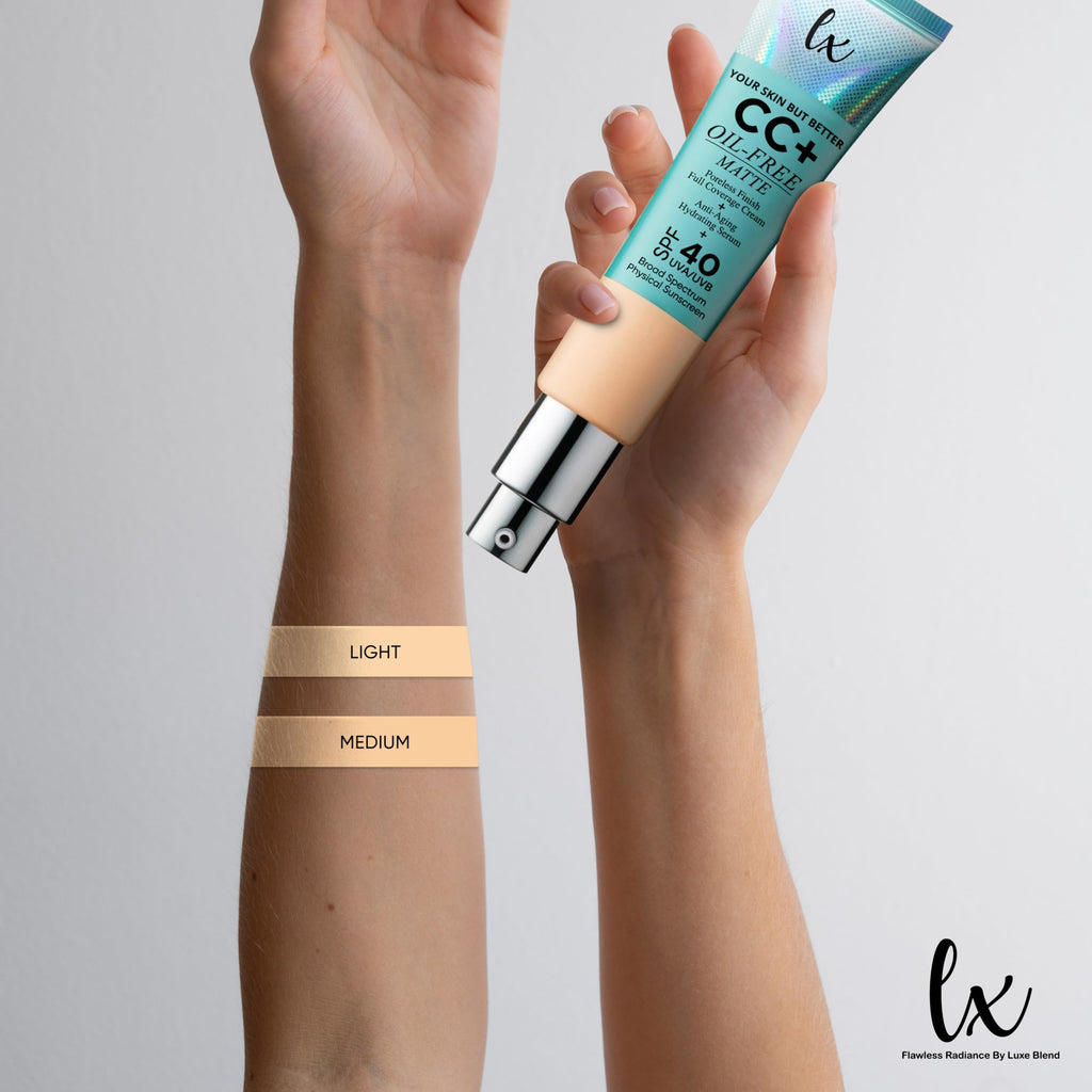 Flawless Radiance By Luxe Blend LX Blend CC+ Cream – Oil-Free Matte SPF 40 (Medium)