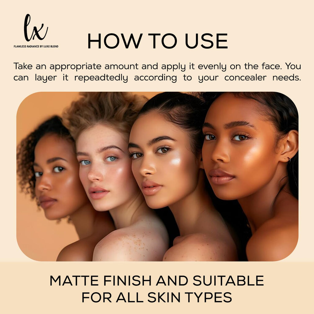 Flawless Radiance By Luxe Blend Lx Blend CC+ Cream – Oil-Free Matte Foundation with SPF 40, 1.08 FL OZ