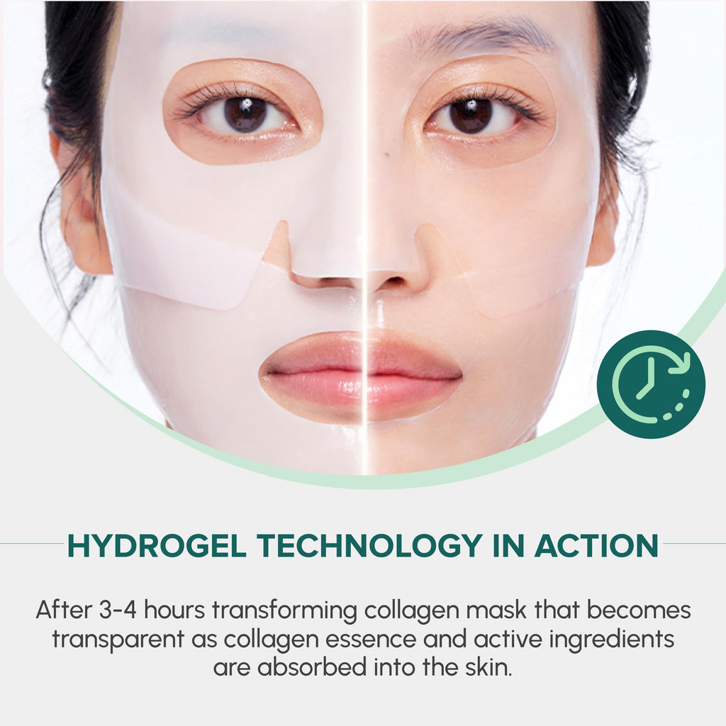 Flawlx Bio-Collagen Overnight Hydrogel Mask – Hydration & Pore Refinement (5-Pack)