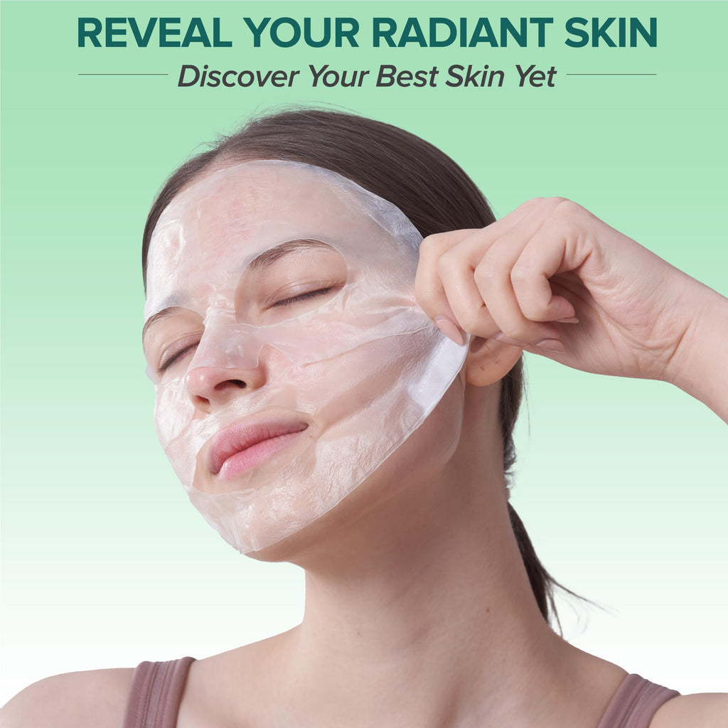 Flawlx Bio-Collagen Overnight Hydrogel Mask – Hydration & Pore Refinement (5-Pack)