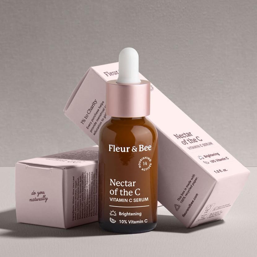 Nectar of the C Vitamin C Serum with Hyaluronic Acid - 10% Vitamin C | Fleur & Bee