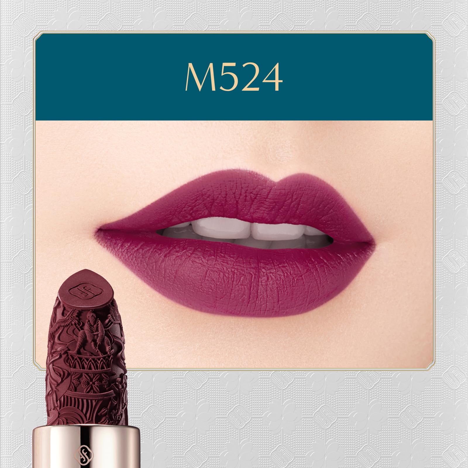 FLORASIS Blooming Rouge Porcelain Lipstick M524 Shadowed Cranberry