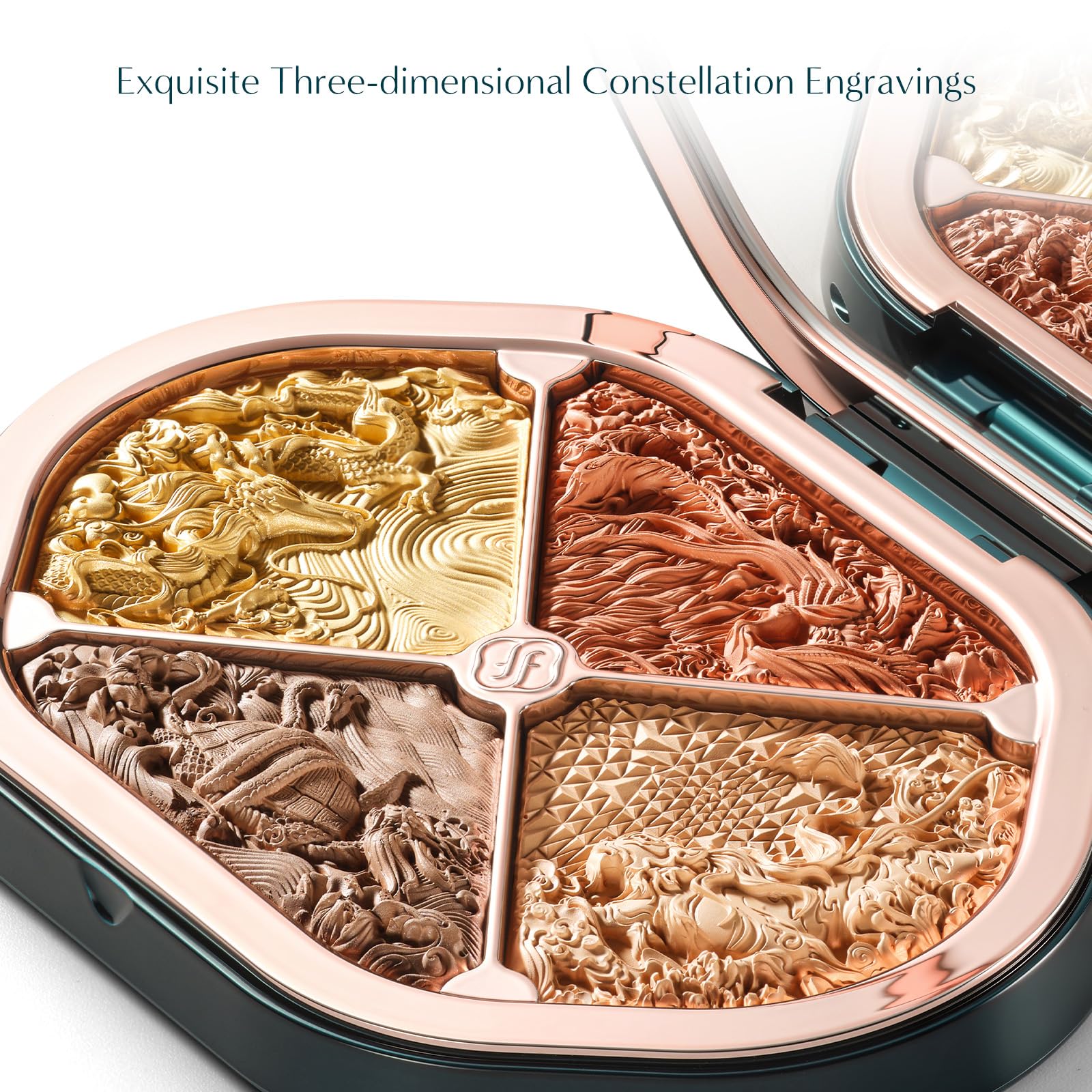 FLORASIS Constellation Floral Engraving Contour Makeup Palette – 03 Gilded Horizon