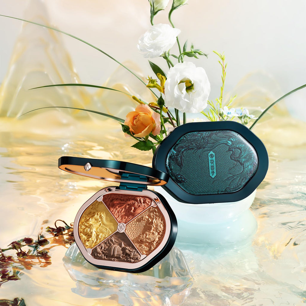 FLORASIS Constellation Floral Engraving Contour Makeup Palette – 03 Gilded Horizon