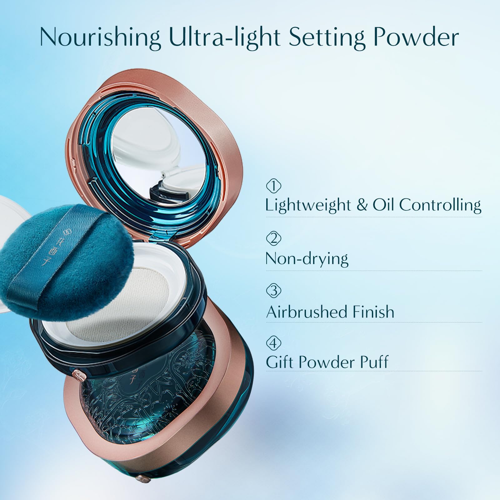 FLORASIS Fairy Peach Blossom Ultra-light Setting Powder 01 Snow – Porch Window Edition