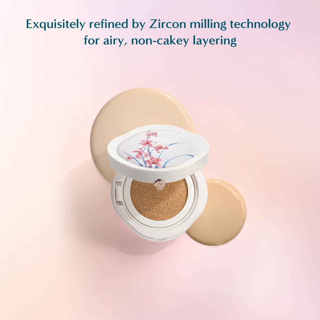 FLORASIS Flawless Jade Breathable Longwear Cushion Foundation – N25 Rippling Lotus (1 Count)