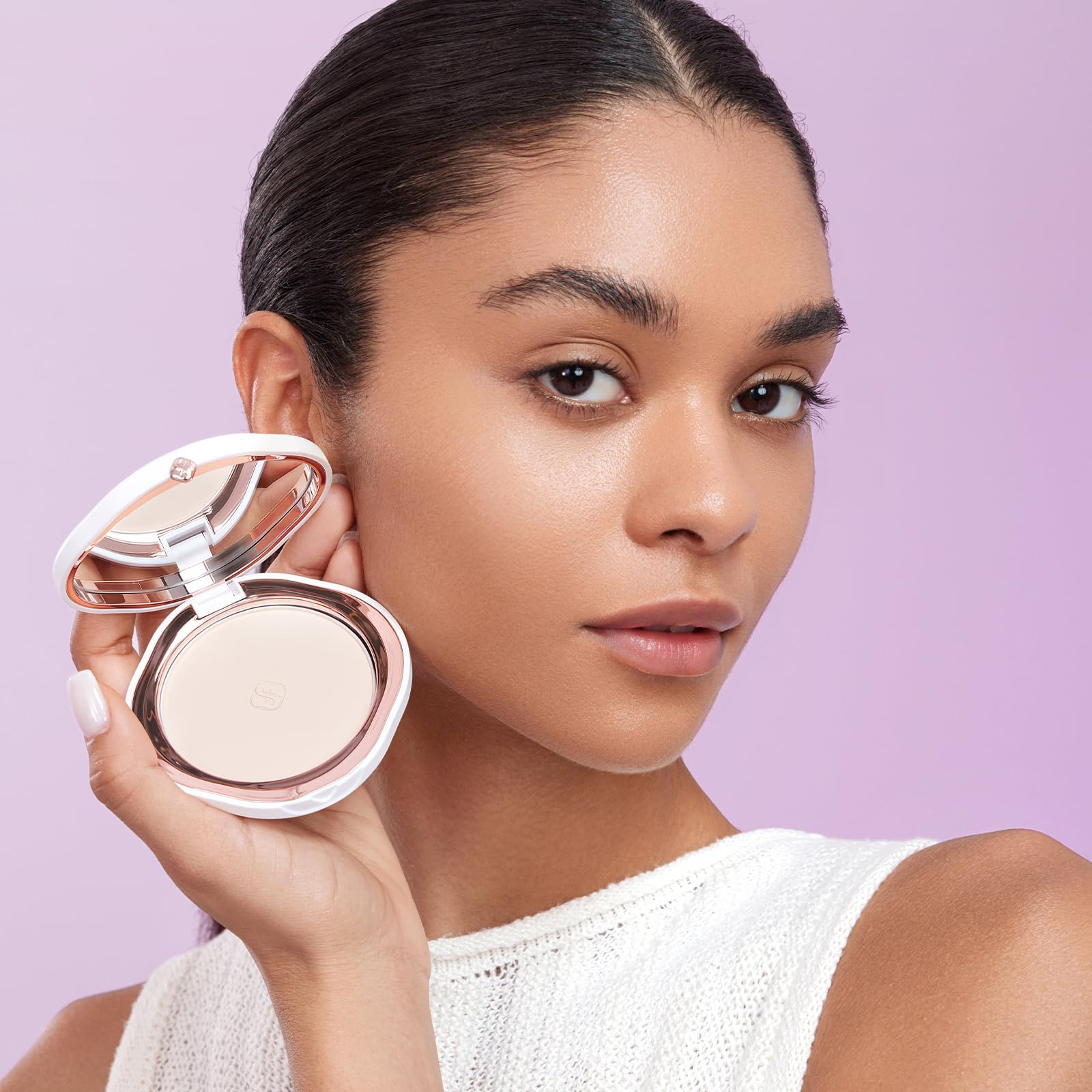 FLORASIS Yurong Airbrushed Tinted Pressed Powder Ode to Embroidery Z20 Cream | Lightweight Buildable Coverage