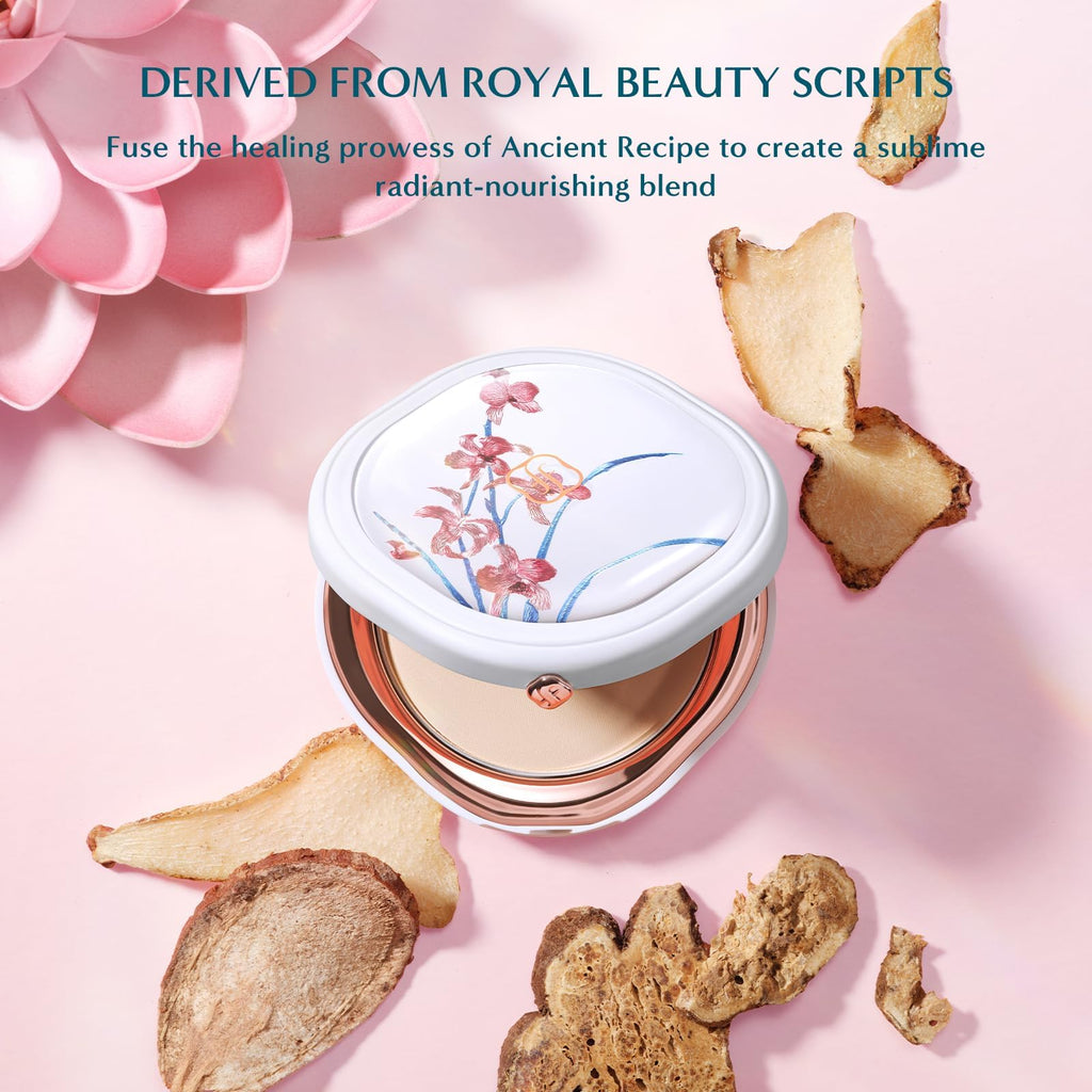 FLORASIS Yurong Airbrushed Tinted Pressed Powder Ode to Embroidery Z20 Cream | Lightweight Buildable Coverage