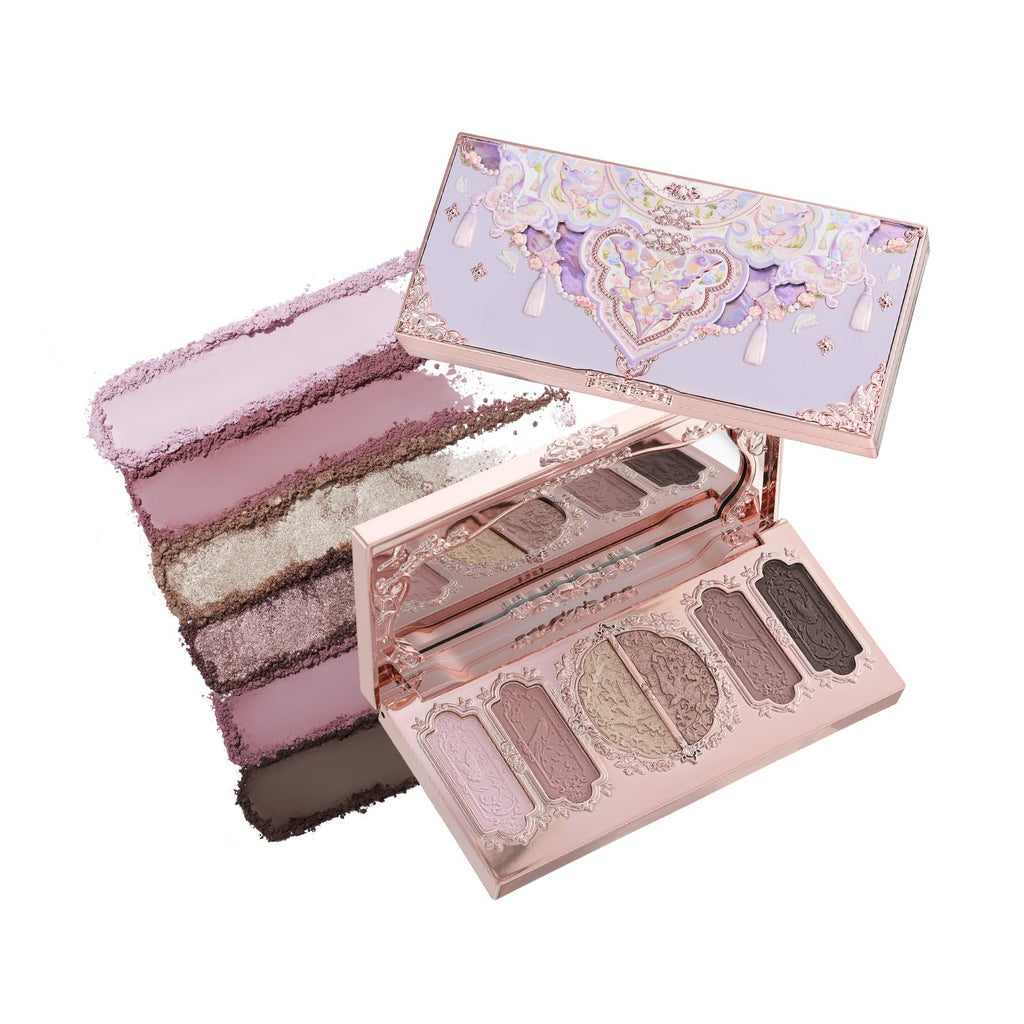 Flower Knows Butterfly Cloud Collar Palette — 6-Color Matte & Shimmer Face Palette