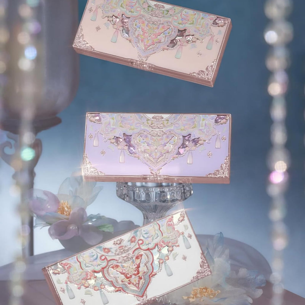 Flower Knows Butterfly Cloud Collar Palette — 6-Color Matte & Shimmer Face Palette