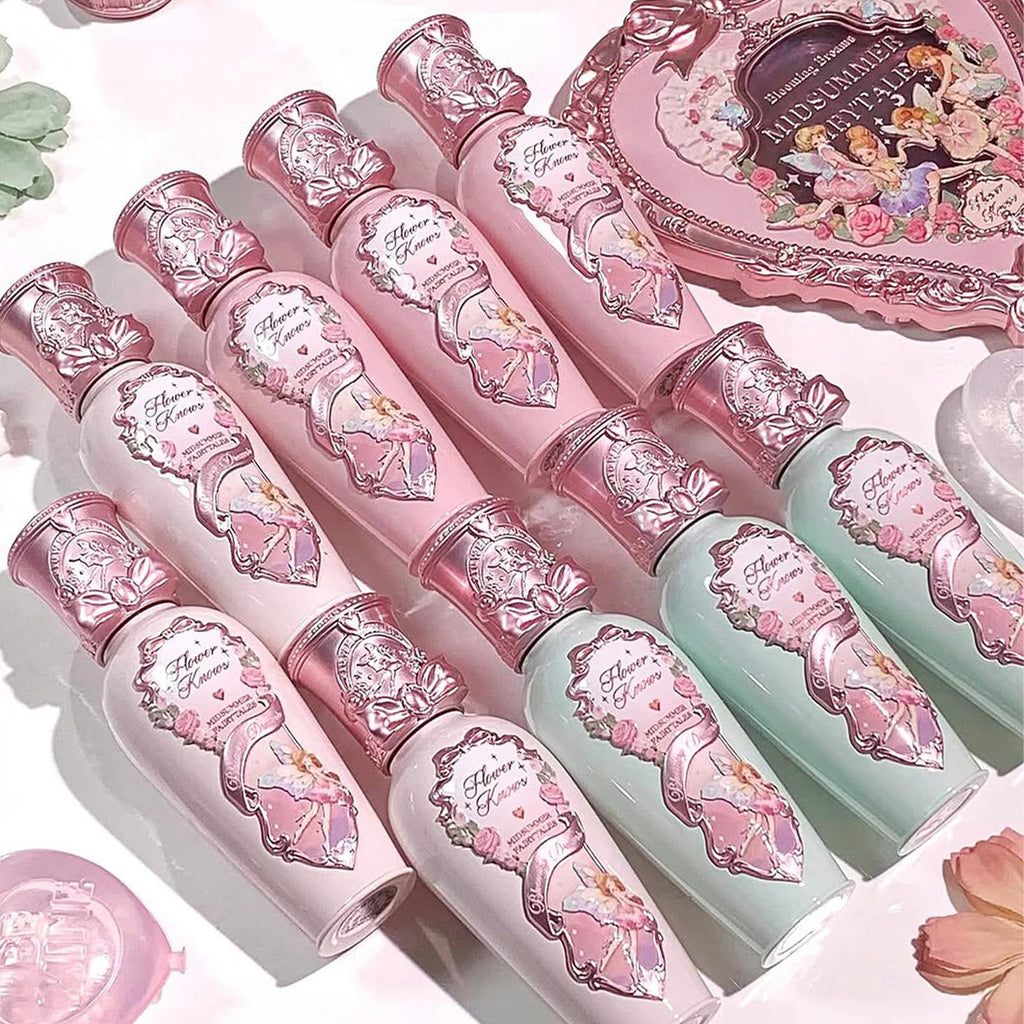 Flower Knows Midsummer Fairytales Coating Lip Lacquer – Glowy Hydrating Lip Gloss & Lip Oil Set