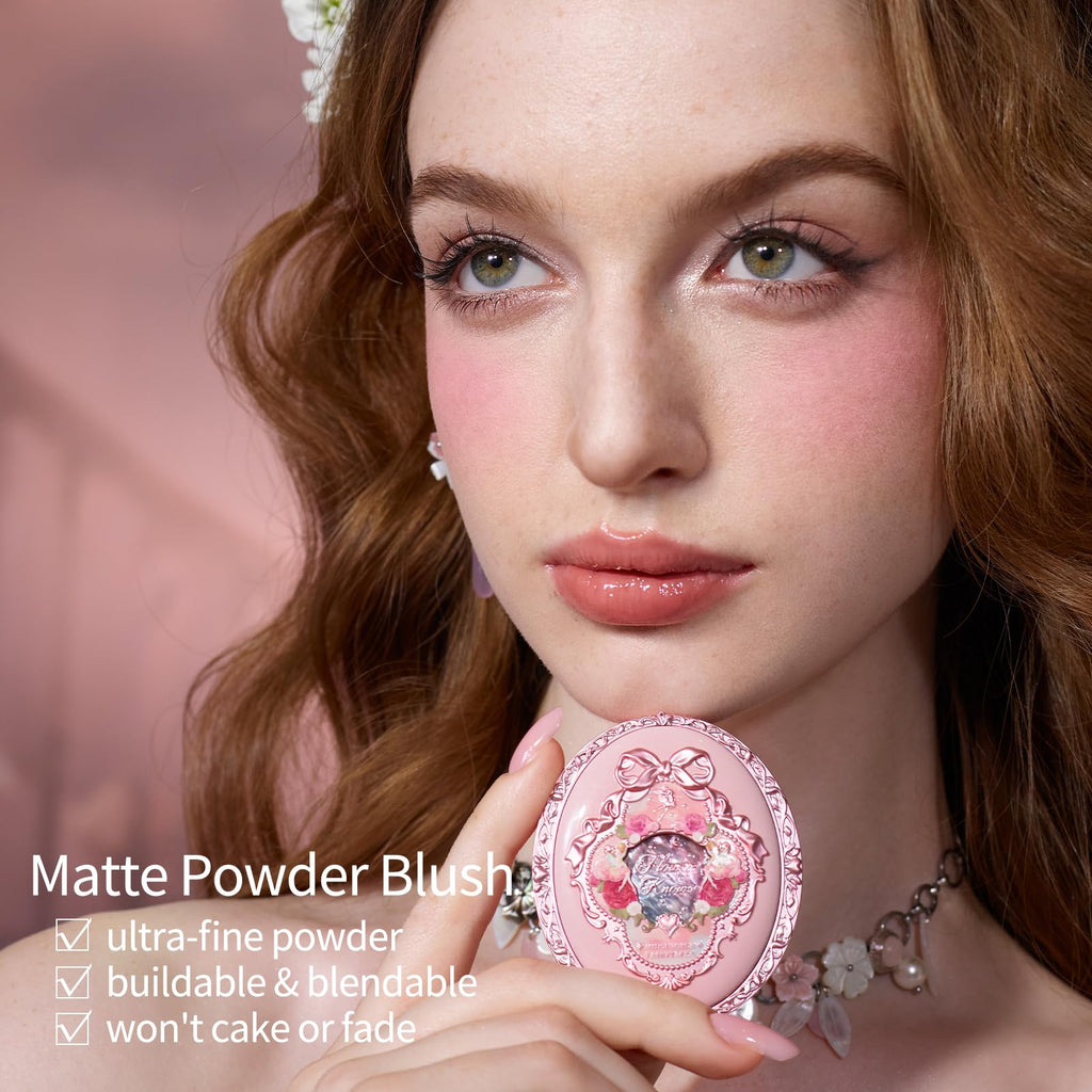 Flower Knows Midsummer Fairytales Velvet Embossed Blush – 02 Dreaming Butterfly