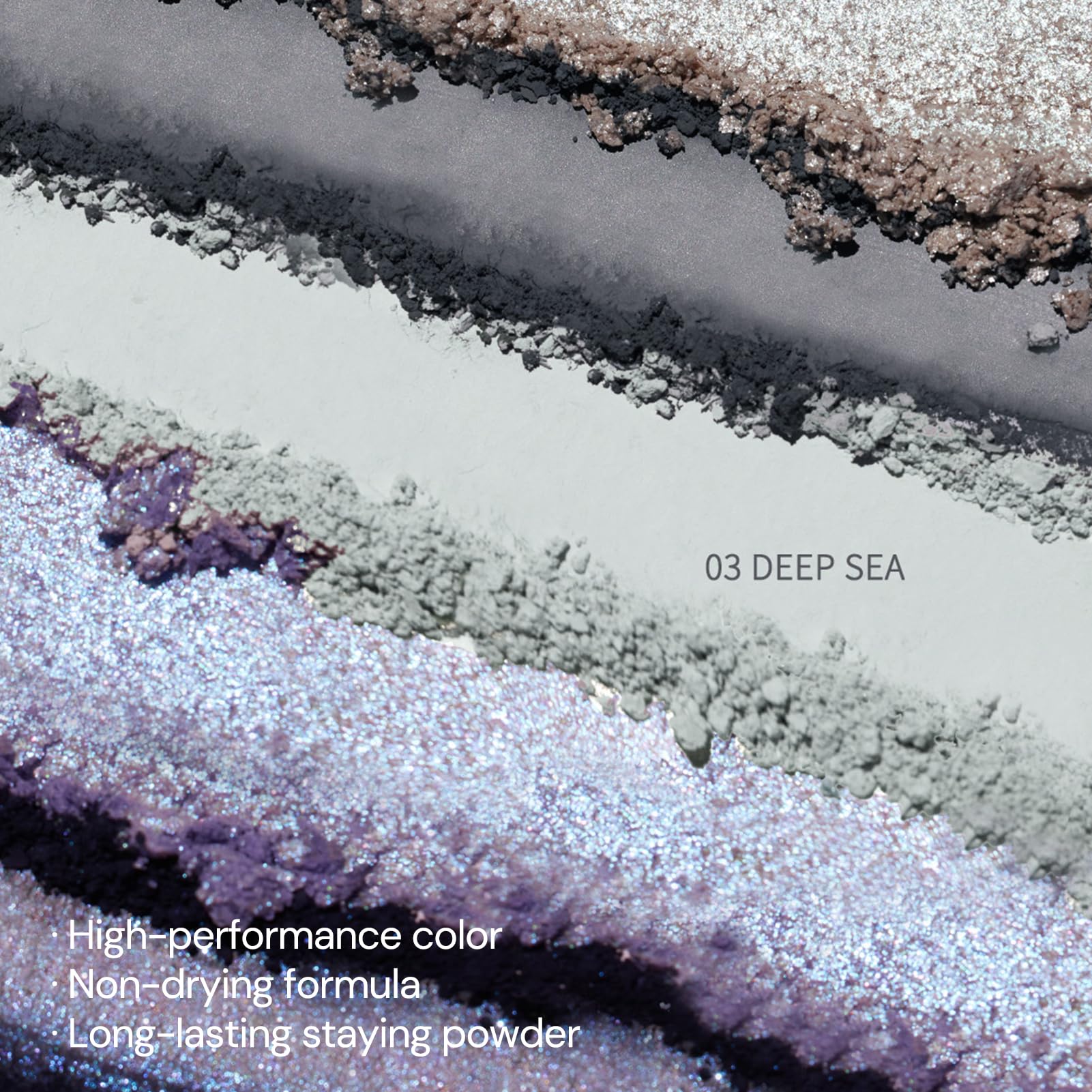 Flower Knows Shell's Jewel 6-Color Makeup Palette - Deep Sea Smoke Grey