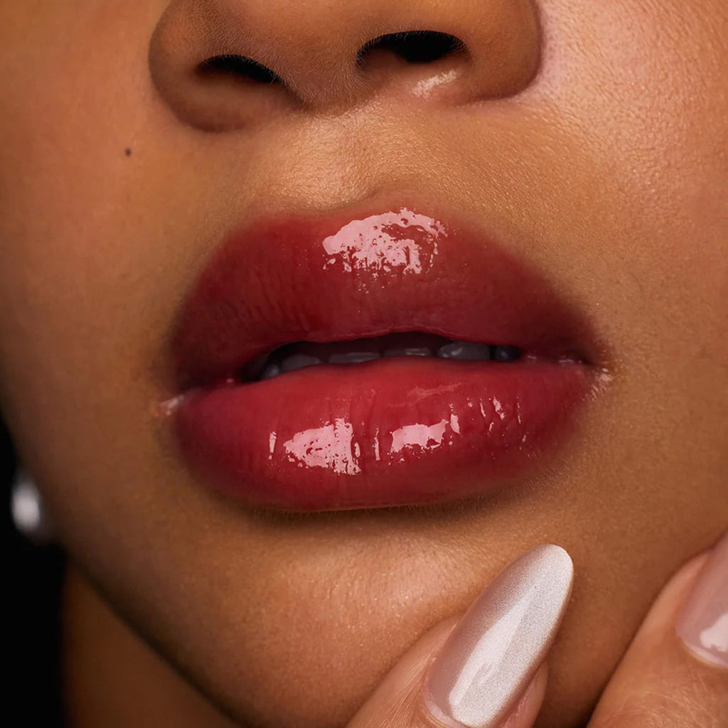Flower Knows Shell's Jewel Nourishing Lip Glaze | Hydrating Hyaluronic Lip Gloss (0.16 oz) Coral Conch P09