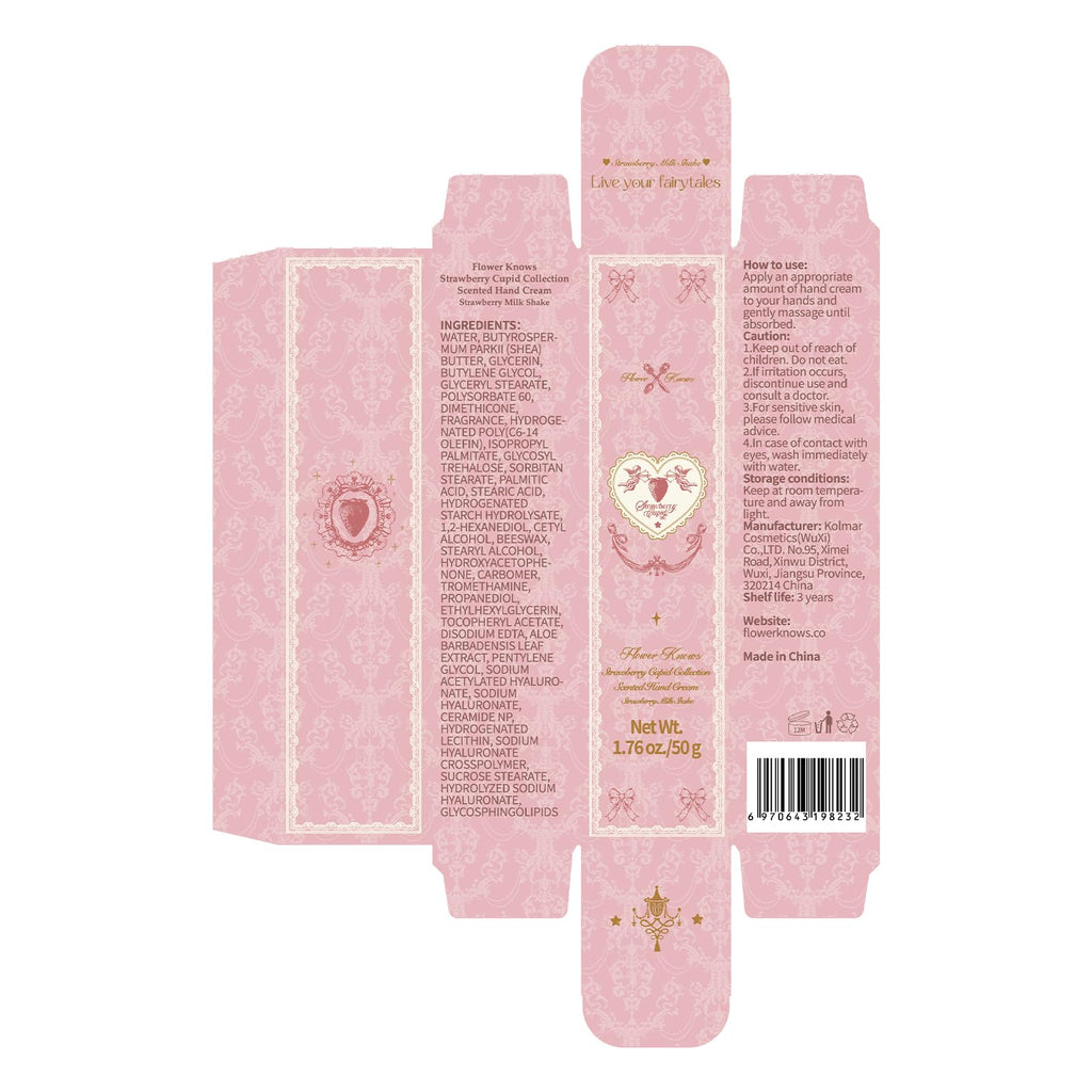 Flower Knows Strawberry Cupid Hand Cream – 1.76 oz Hydration & Fragrance